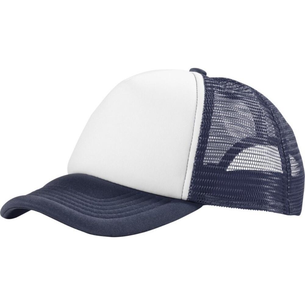 Cappellino Trucker 5 Pannelli Bullet Blu Navy Bianco 2/3