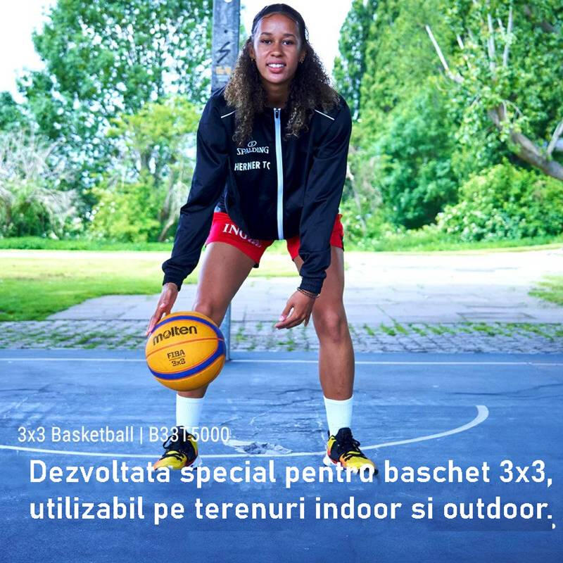 Pachet 6 mingi baschet 3x3 Molten B33T5000  FIBA Aprobat  + geanta transport