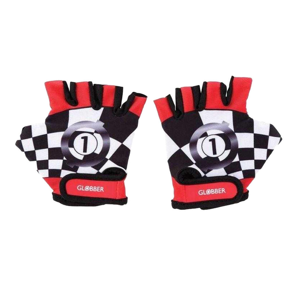 Childrens/Kids Racing Cycling Gloves (Red/Black)