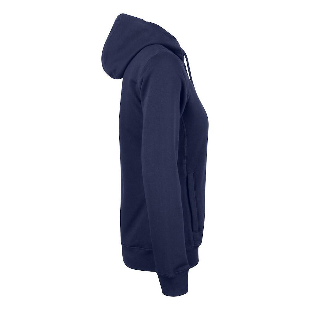 Felpa Con Cappuccio E Zip Intera Donna Clique Premium Blu Navy Scuro 4/4