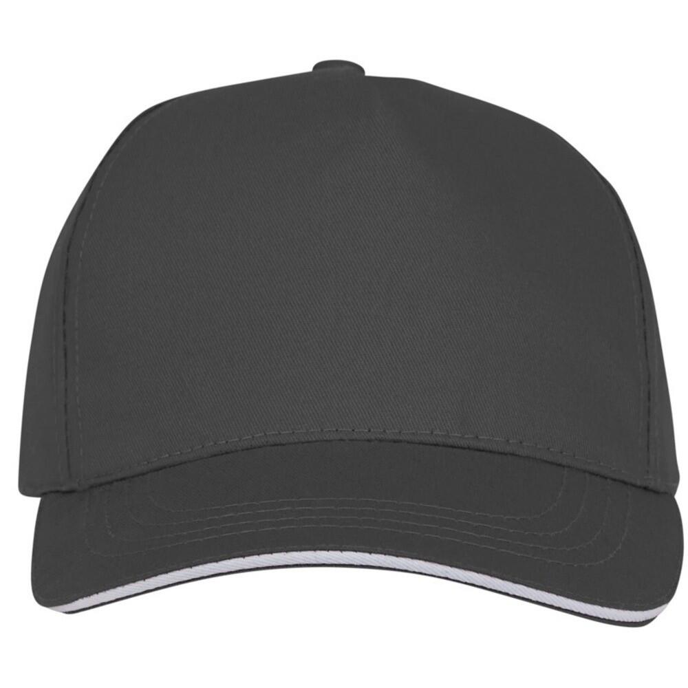 Ceto Cappellino Con Bordo Visiera Bianco Bullet Grigio Scuro 3/4