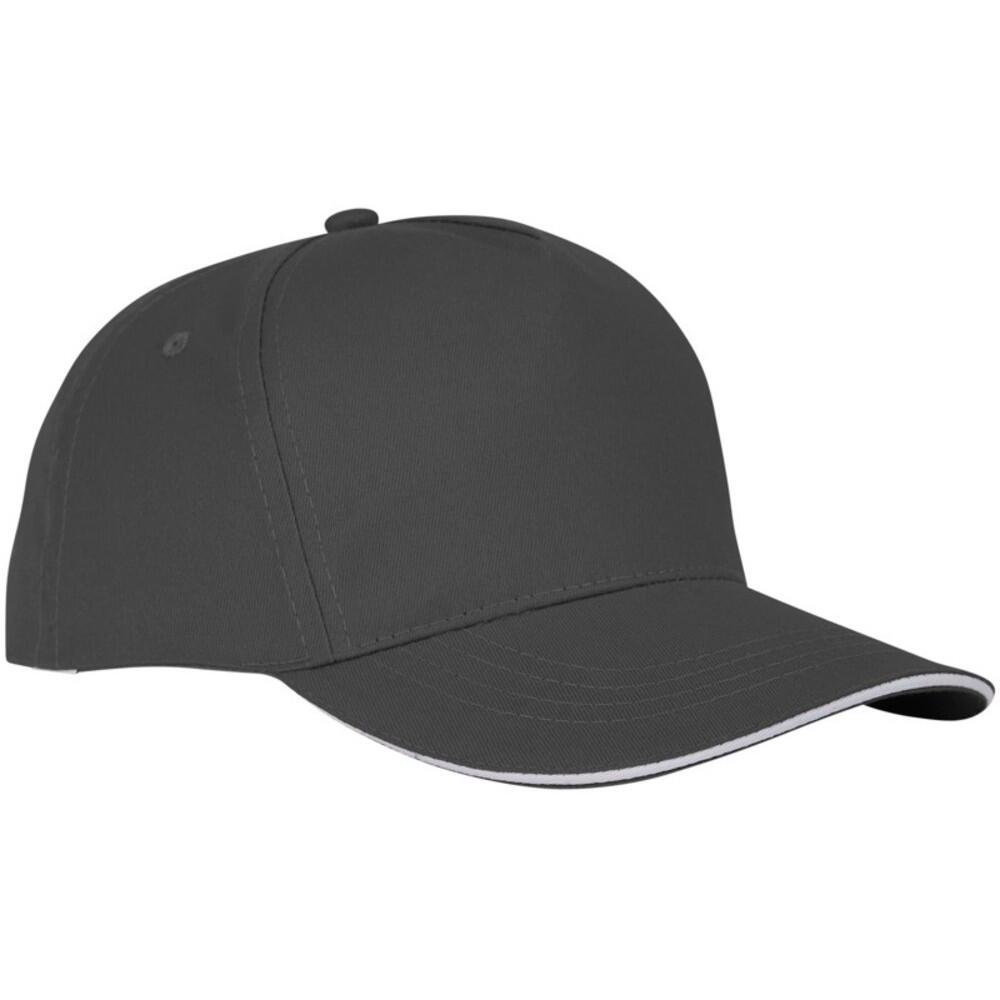 Ceto Cappellino Con Bordo Visiera Bianco Bullet Grigio Scuro 4/4