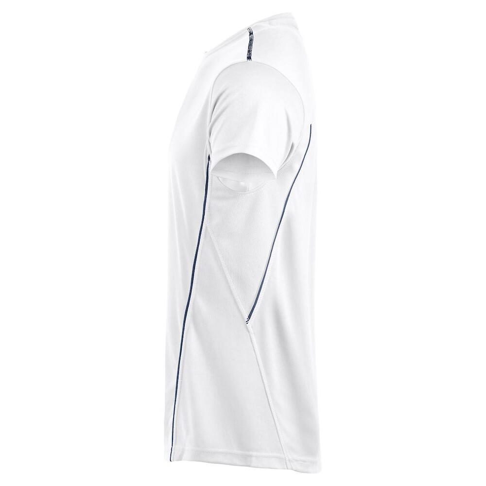 Tshirt ICE Adulte (Blanc / Bleu Marine) 3/4