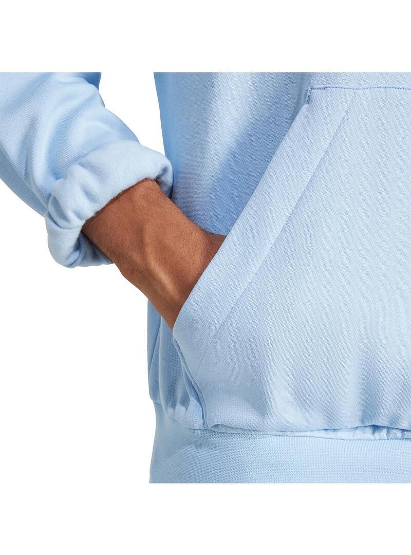Sweatshirts polaires pour hommes Adidas essentials fleece bleu. 5/5