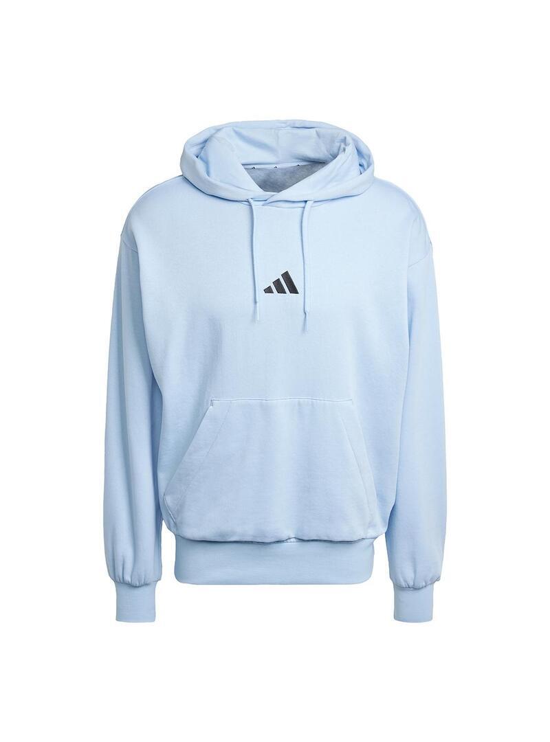 Sweatshirts polaires pour hommes Adidas essentials fleece bleu. 1/5