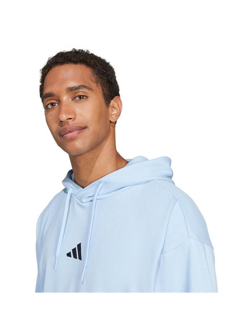 Sweatshirts polaires pour hommes Adidas essentials fleece bleu. 4/5