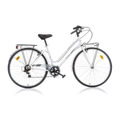 Bicicletta Bambino Trekking Donna 28 pollici Bicicletta City Bianca Dino Bikes
