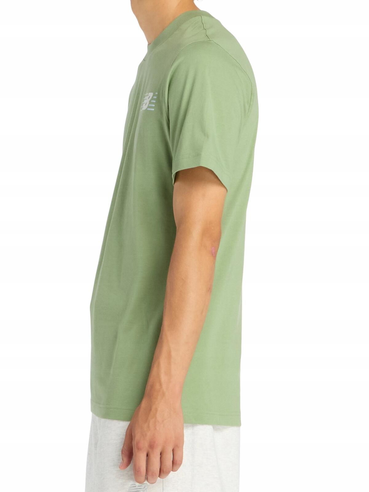 Koszulka na co dzień Męska T-Shirt New Balance Sportowa Bawełna 3/5