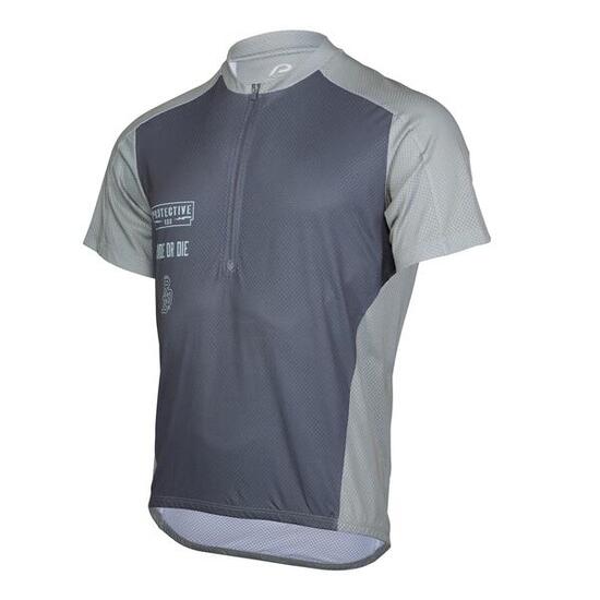 Maglia da uomo con mezza zip P-Highwayman nera
