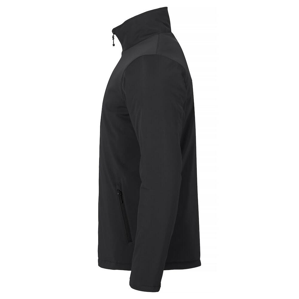 Mens Padded Soft Shell Jacket (Black) 3/6