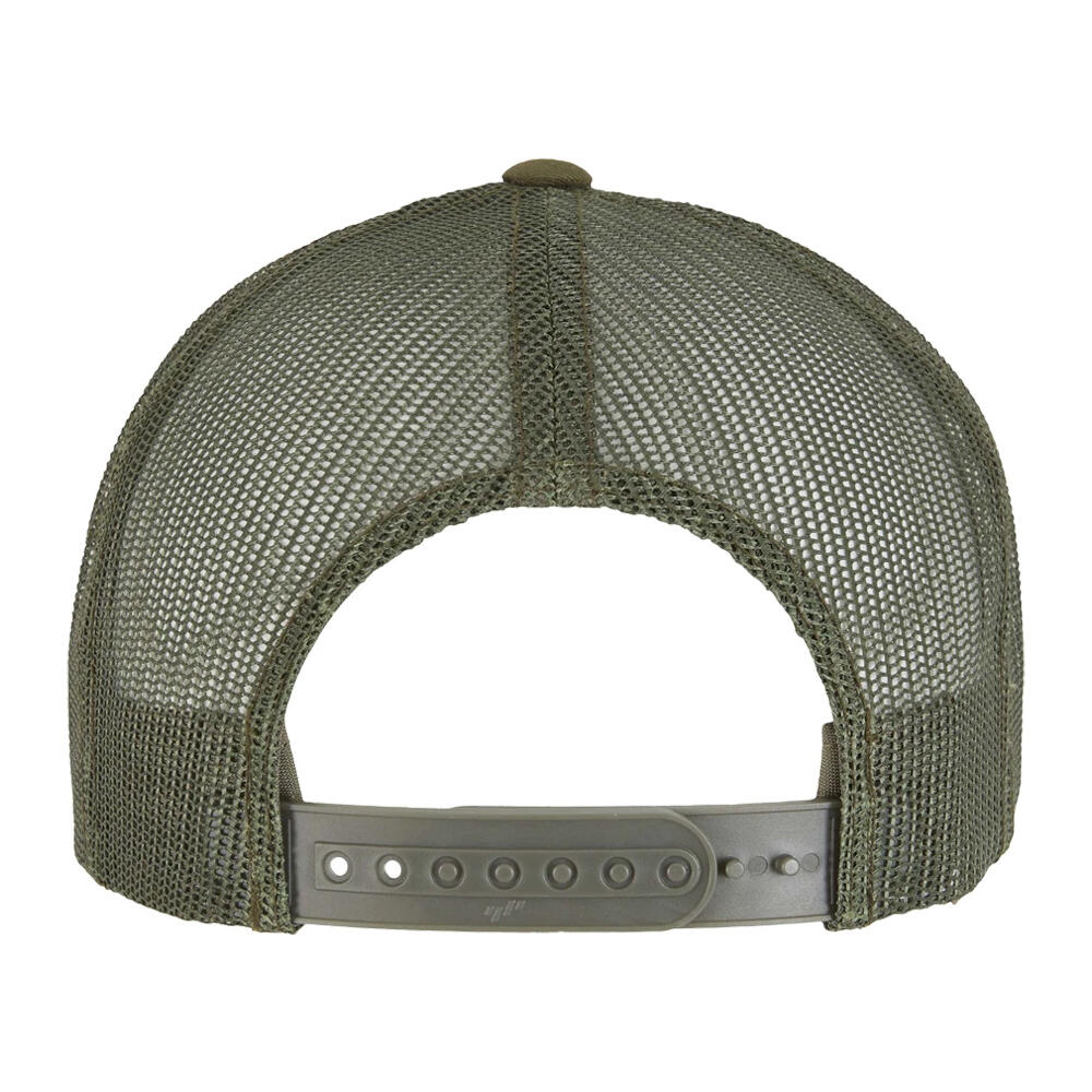 HerrenDamen Unisex Trucker Cap "Retro" Damen und Herren Moosgrün/Weiß/Olivgrün 2/3