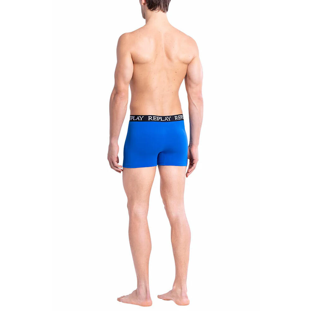 Boxer Uomo Misura Confezione 2 Replay Turchese Nero 2/3