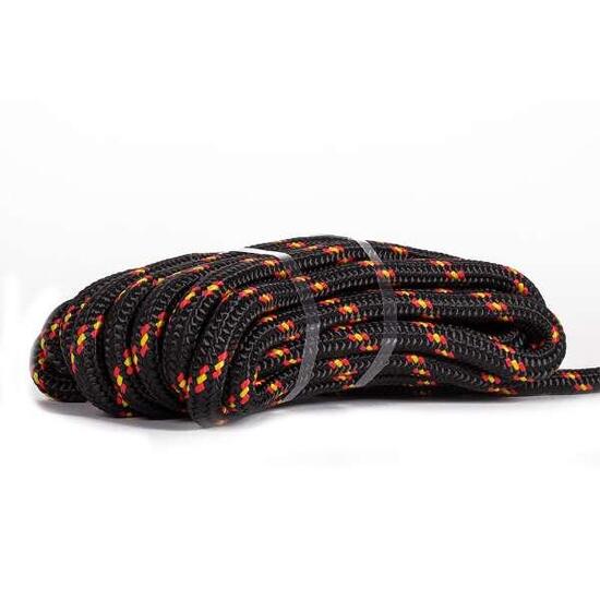 Corde polypropylène noir/rouge 18mm 10m