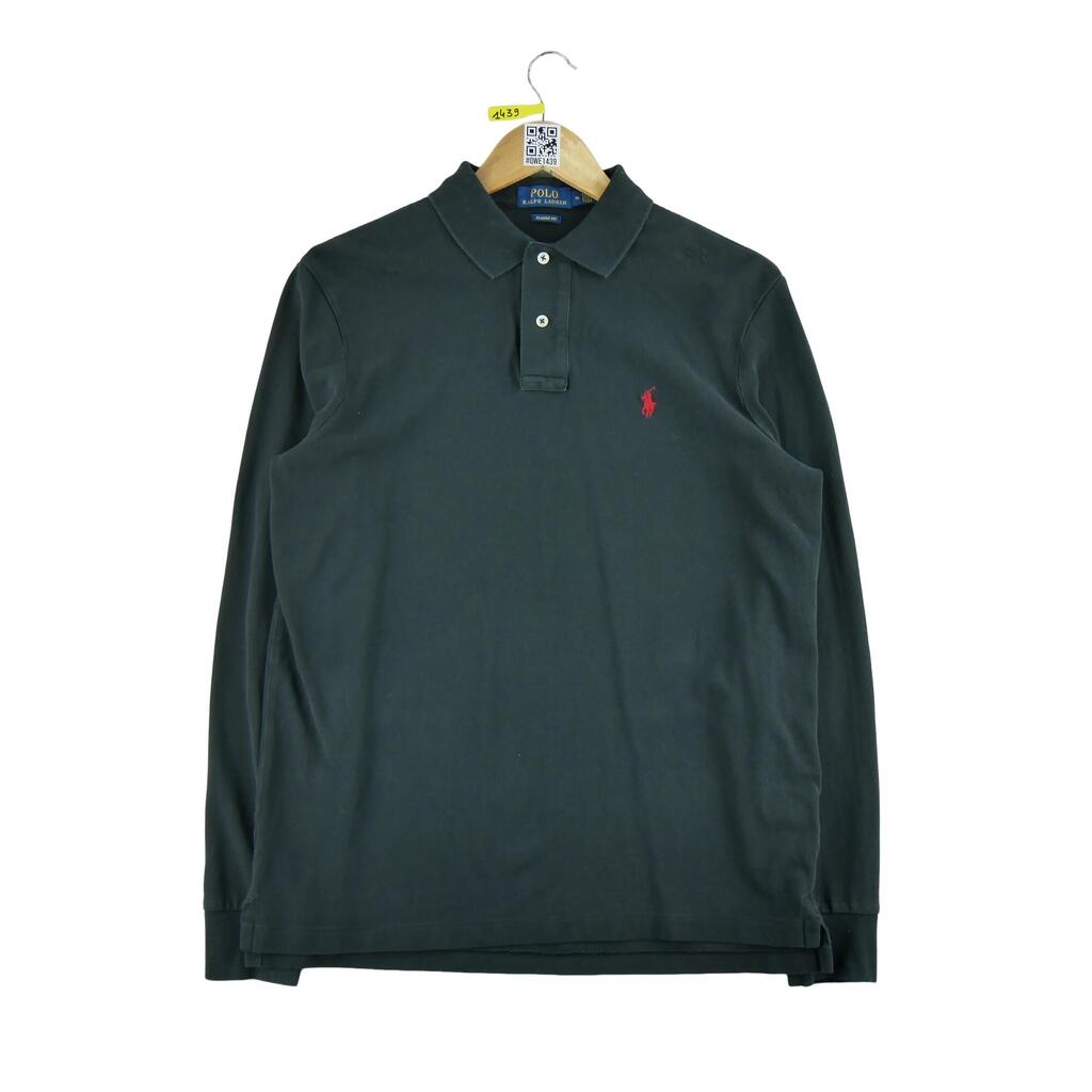 Men's Long Sleeve Polo Black