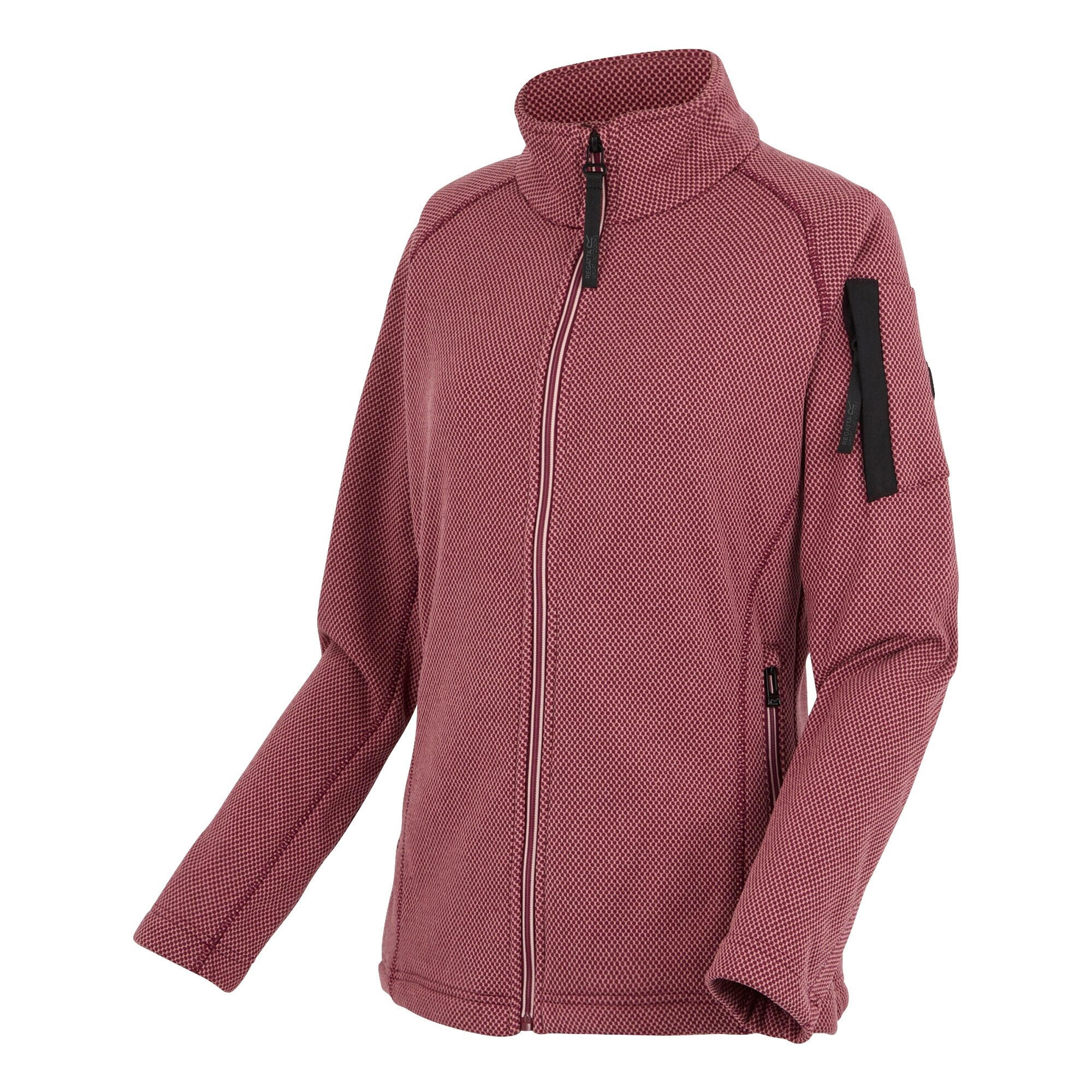 Veste Polaire LILIENA Femme (Rouge Sombre / Vieux Rose) 3/5