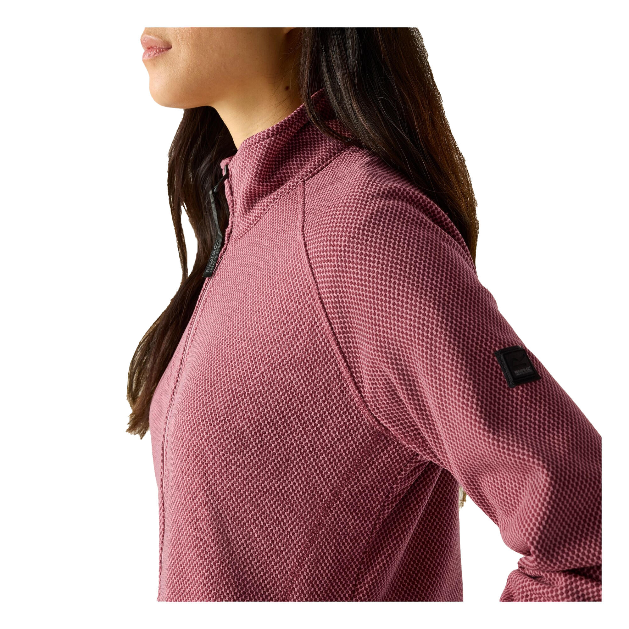 Veste Polaire LILIENA Femme (Rouge Sombre / Vieux Rose) 4/5