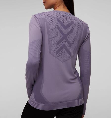 Koszulka z długim rękawem damska X-Bionic X-Ential Shirt Lavender 3/4