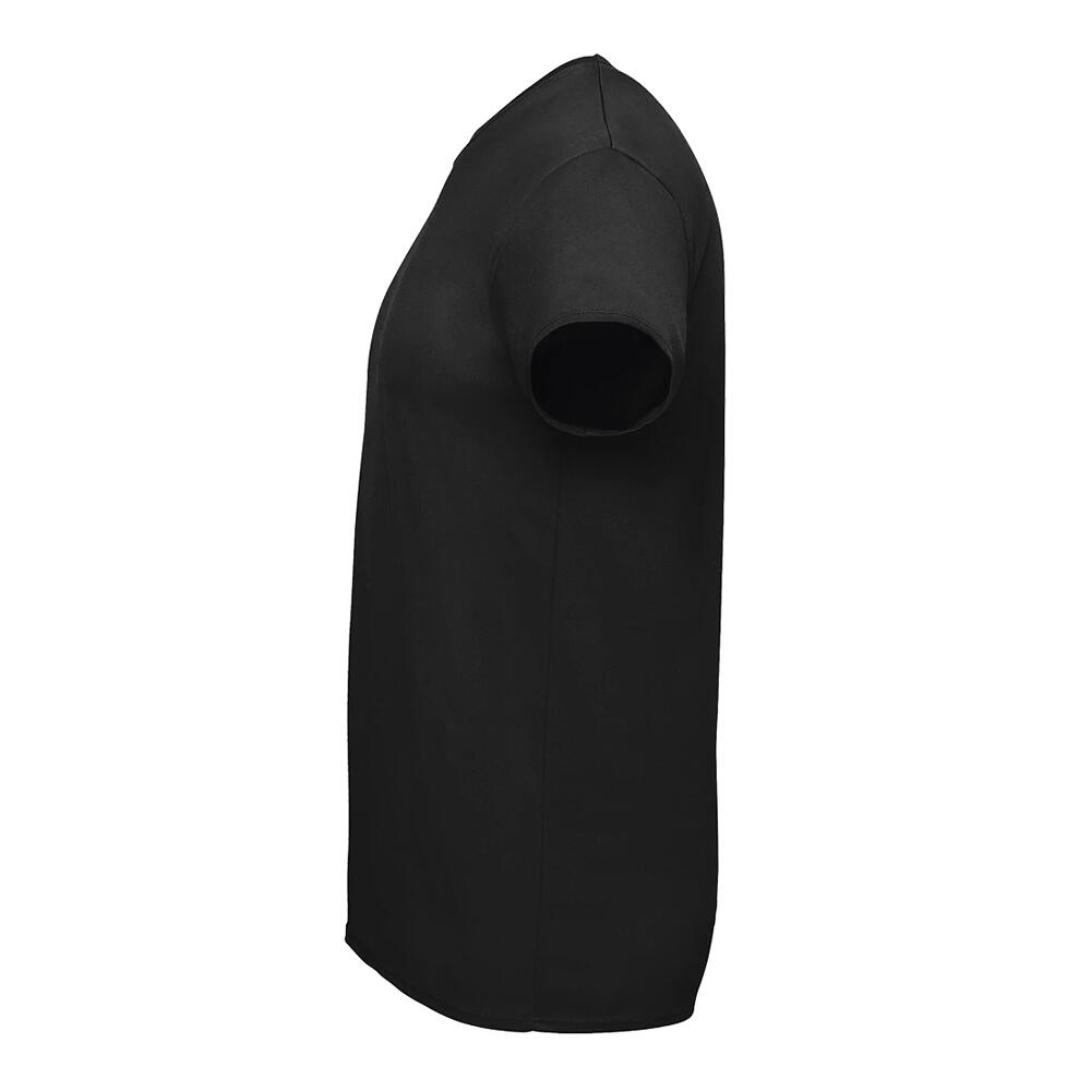 Tshirt Uni Manches Courtes SPRINT Adulte (Noir) 3/4