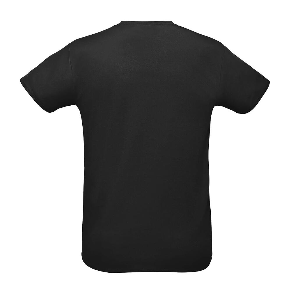 Tshirt Uni Manches Courtes SPRINT Adulte (Noir) 2/4