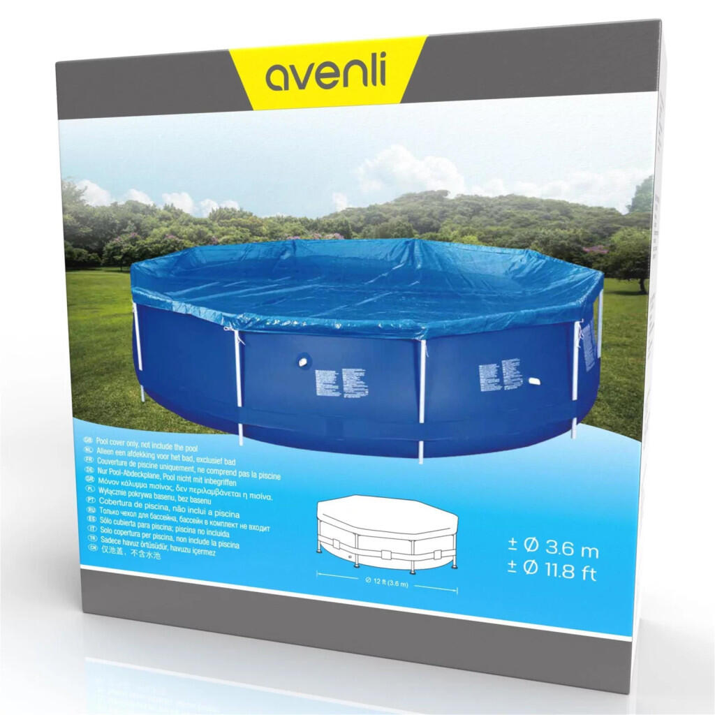 Univerzální kryt pro pevné, rámové bazény 360 cm 4/5