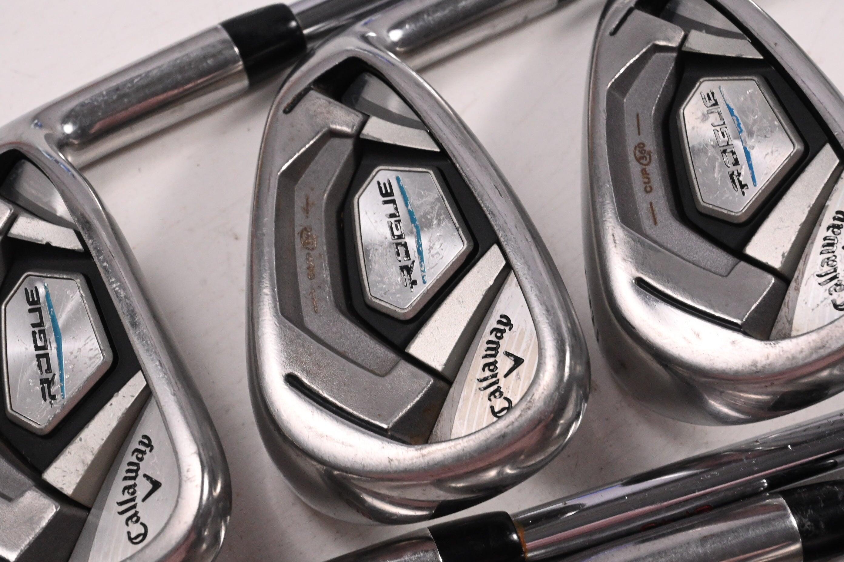 Callaway メンズ Del Mar Ukサイズ: 7 Callaway Rogue CF18 Irons / 7-PW+AW+SW / Regular Flex Speedstep 80