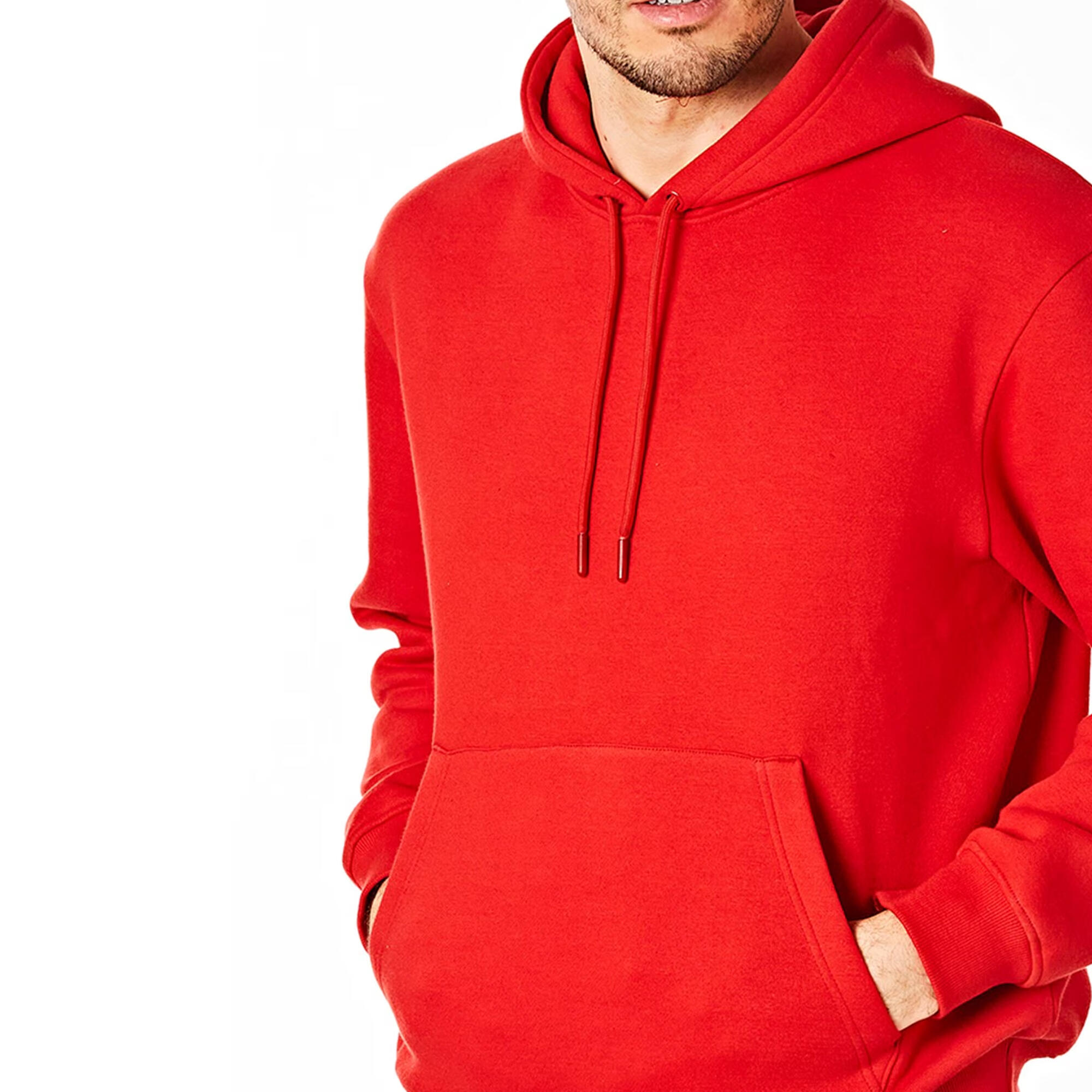 Felpa Con Cappuccio Da Indossare Uomo RIPT Essentials Rosso 4/4