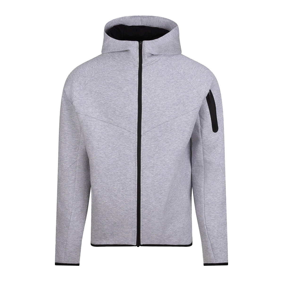 Sweat À Capuche AWDIS ADAPT Homme (Gris Chiné) 2/3