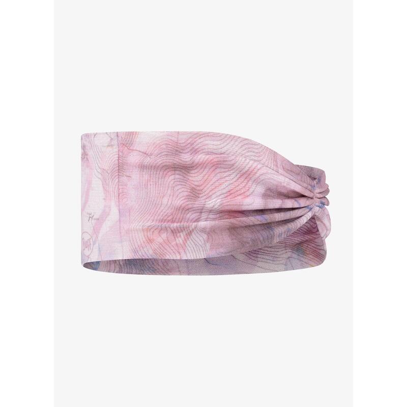 Opaska na głowę damska Buff Coolnet UV Ellipse Headband - orisa pink azalea