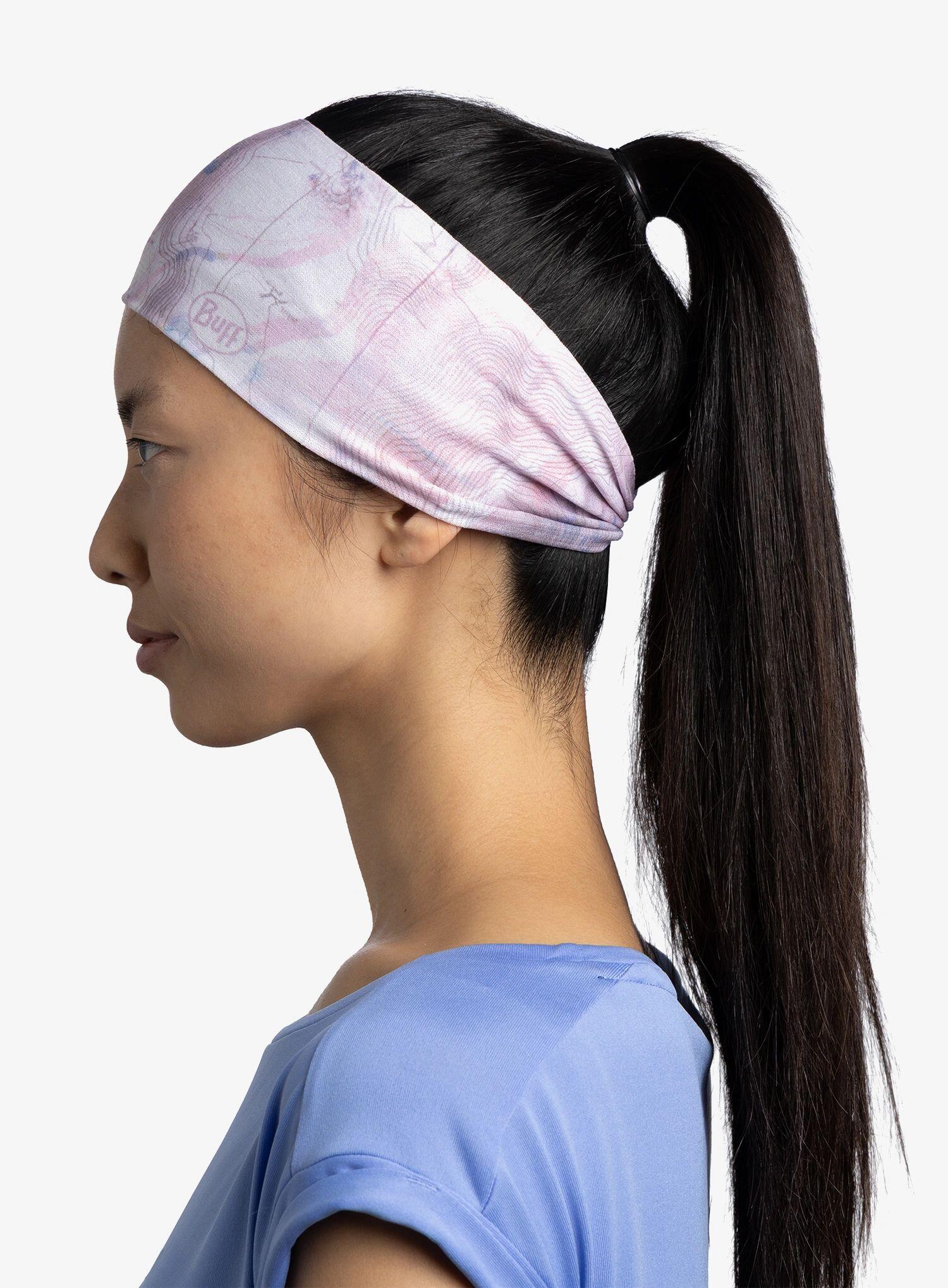 Opaska na głowę damska Buff Coolnet UV Ellipse Headband - orisa pink azalea 4/6