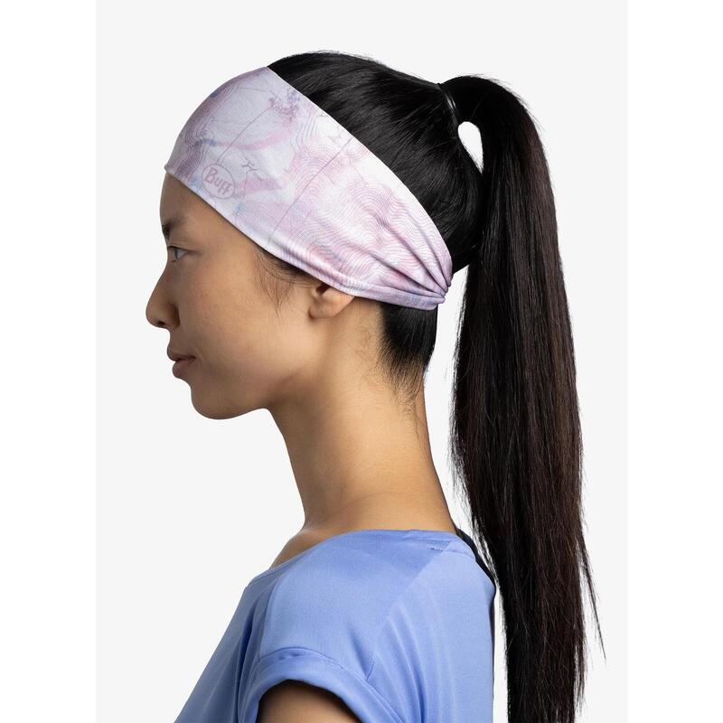 Opaska na głowę damska Buff Coolnet UV Ellipse Headband - orisa pink azalea