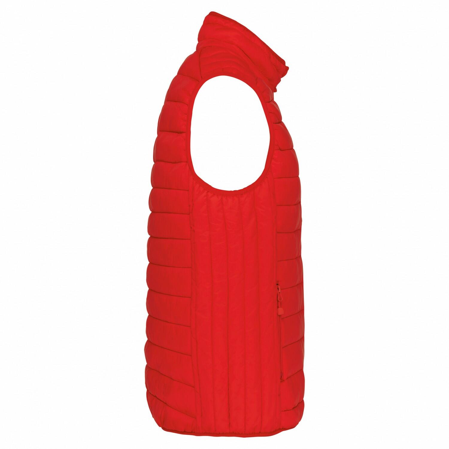 Mens Padded Body Warmer (Red) 3/3