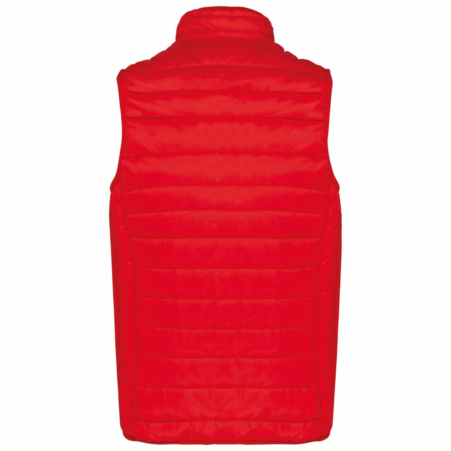 Mens Padded Body Warmer (Red) 2/3