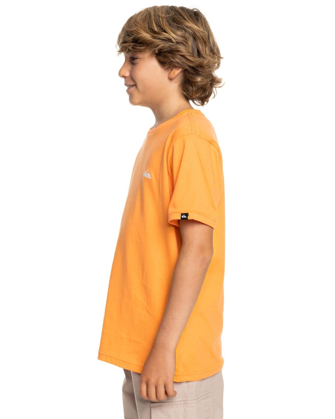 T-shirt à manches courtes BASIC Orange Garçon 3/4