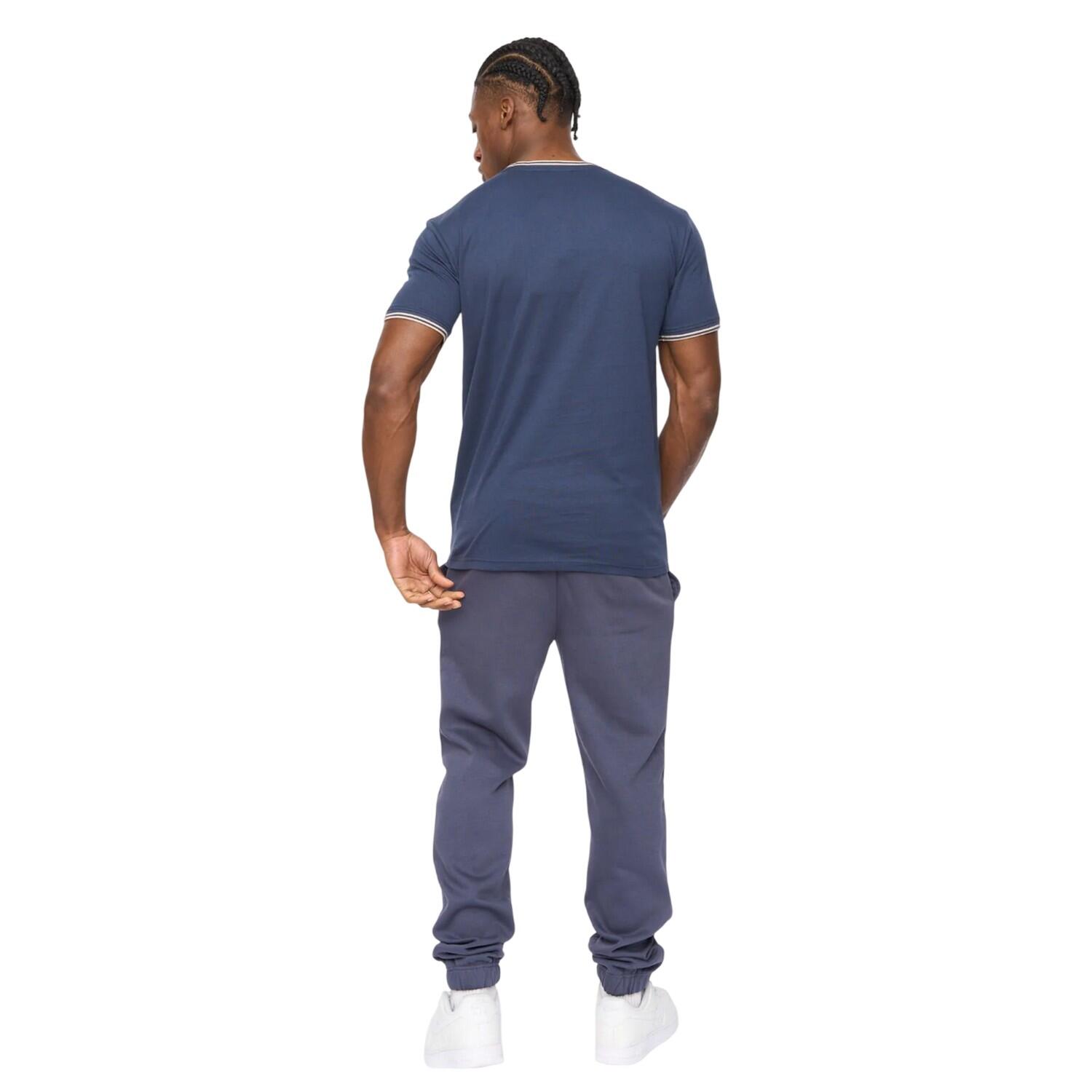 Maglietta Uomo Crosshatch Preece Blu Navy 3/4