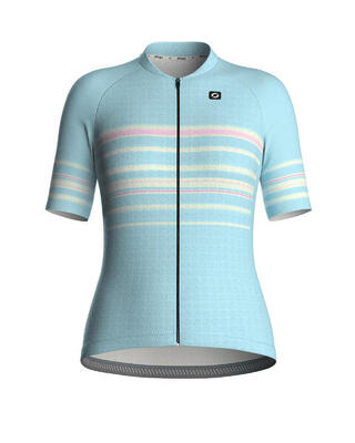 Dames fietsjersey slim fit - nimbus