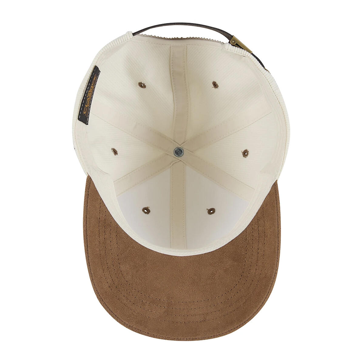 Corduroy Suade Cap Adulto Unisex Flexfit Crema Caramello 4/4