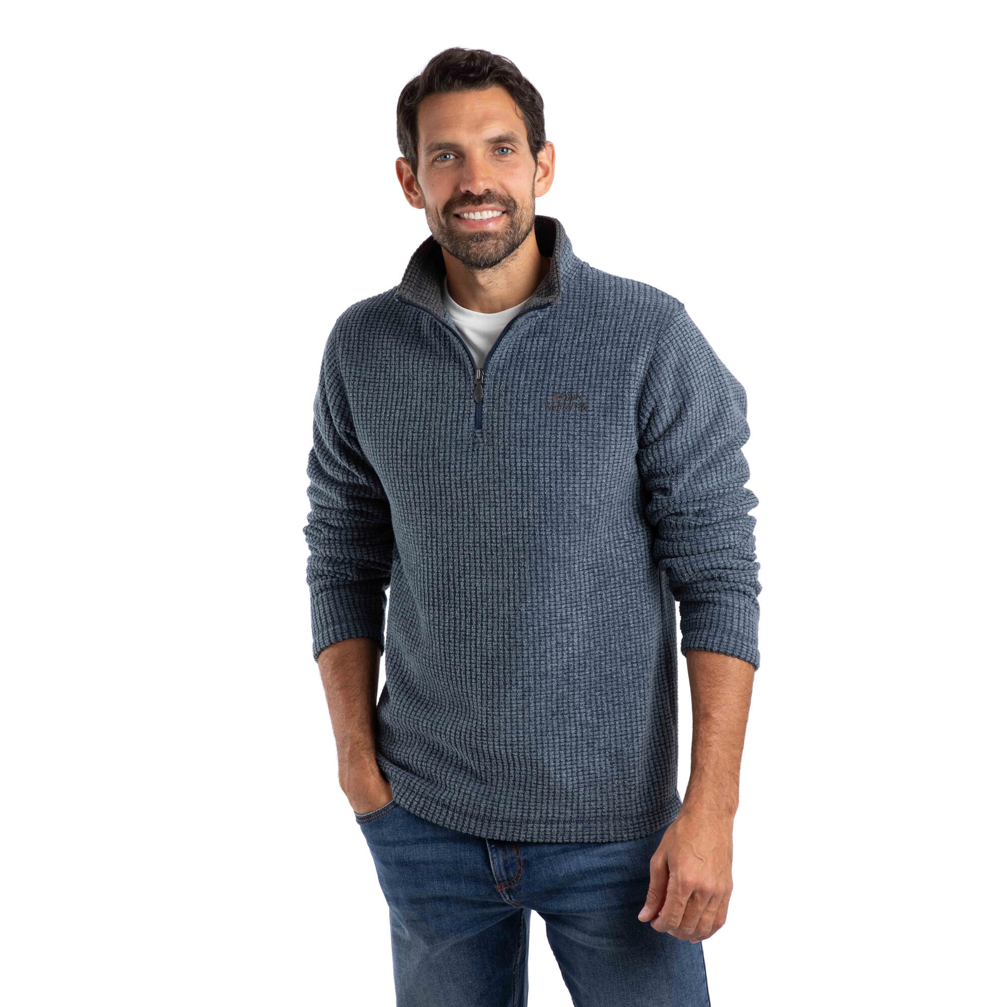 Haut Polaire NEWARK Homme (Bleu Marine) 4/4