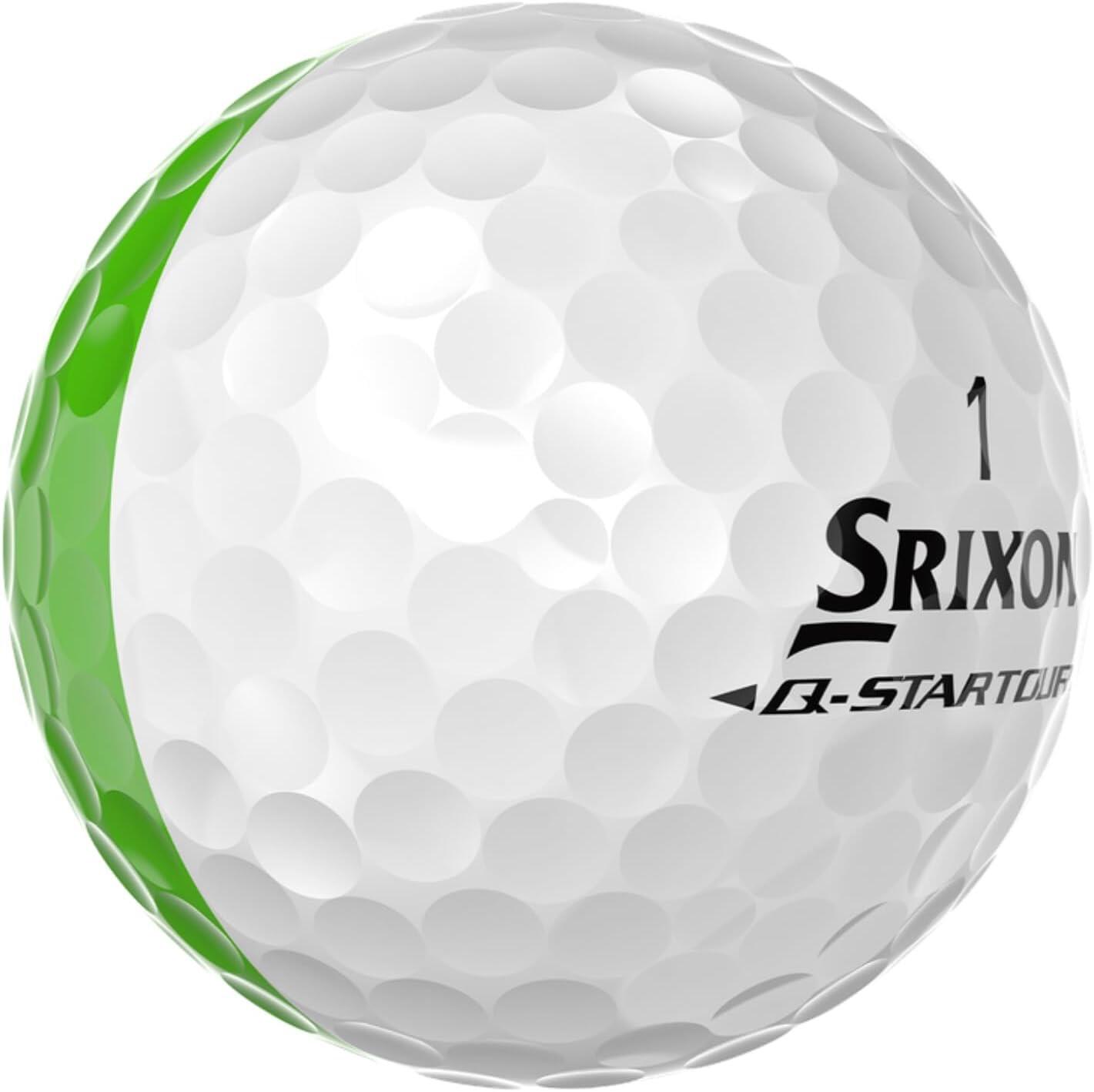 Srixon Q-Star Divide 2026, palline da golf colorate, 12 pezzi, verde 5/7