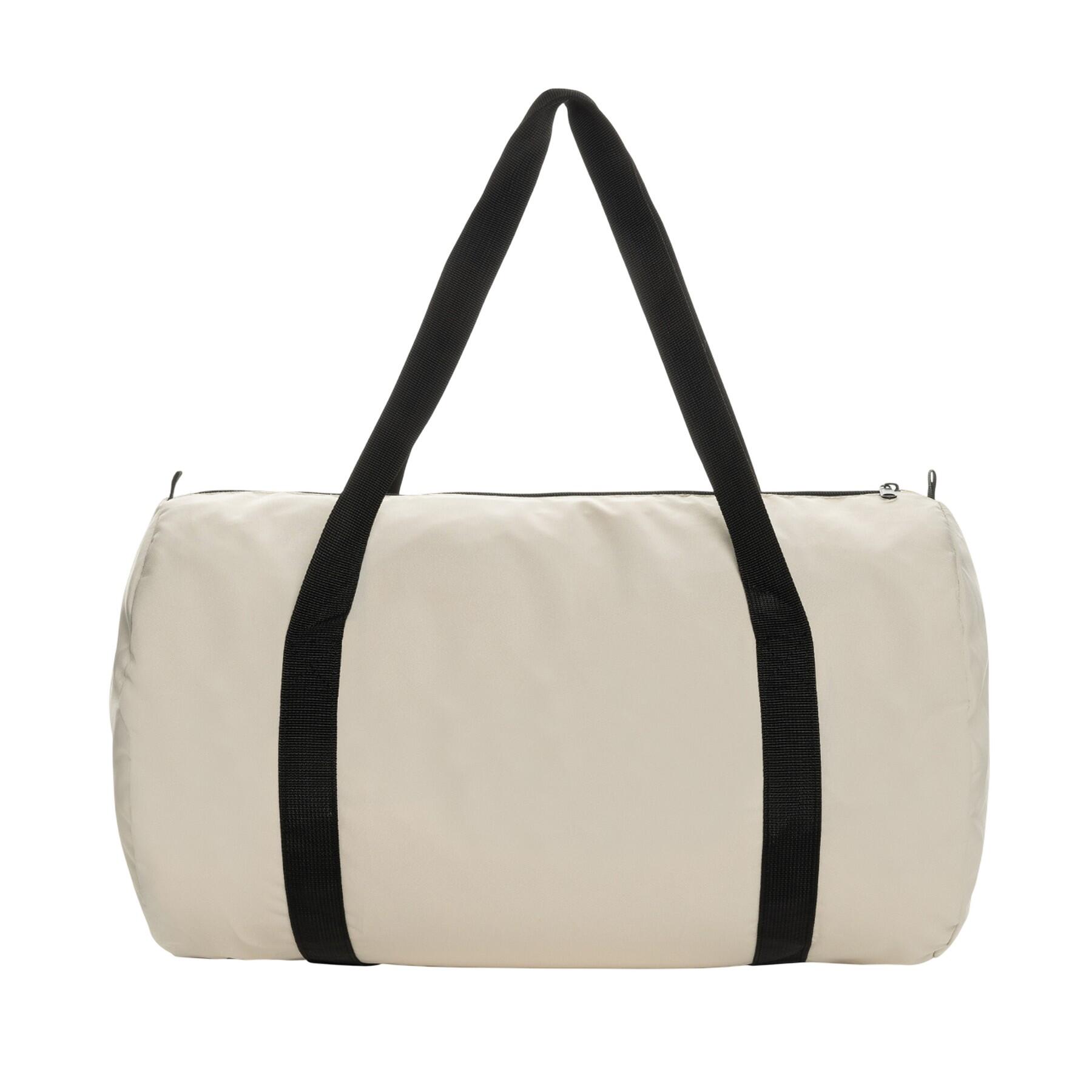 Dillon RPET Sports Foldable Duffle Bag (Off White) | Decathlon