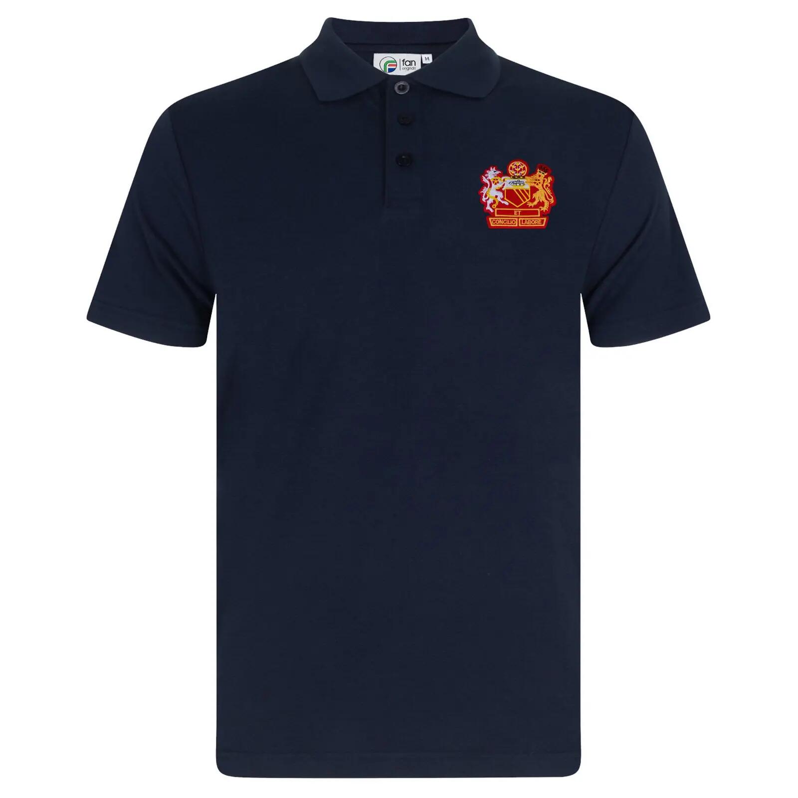 Polo Motif/style Emblème MANCHESTER Homme (Bleu Marine) 2/5