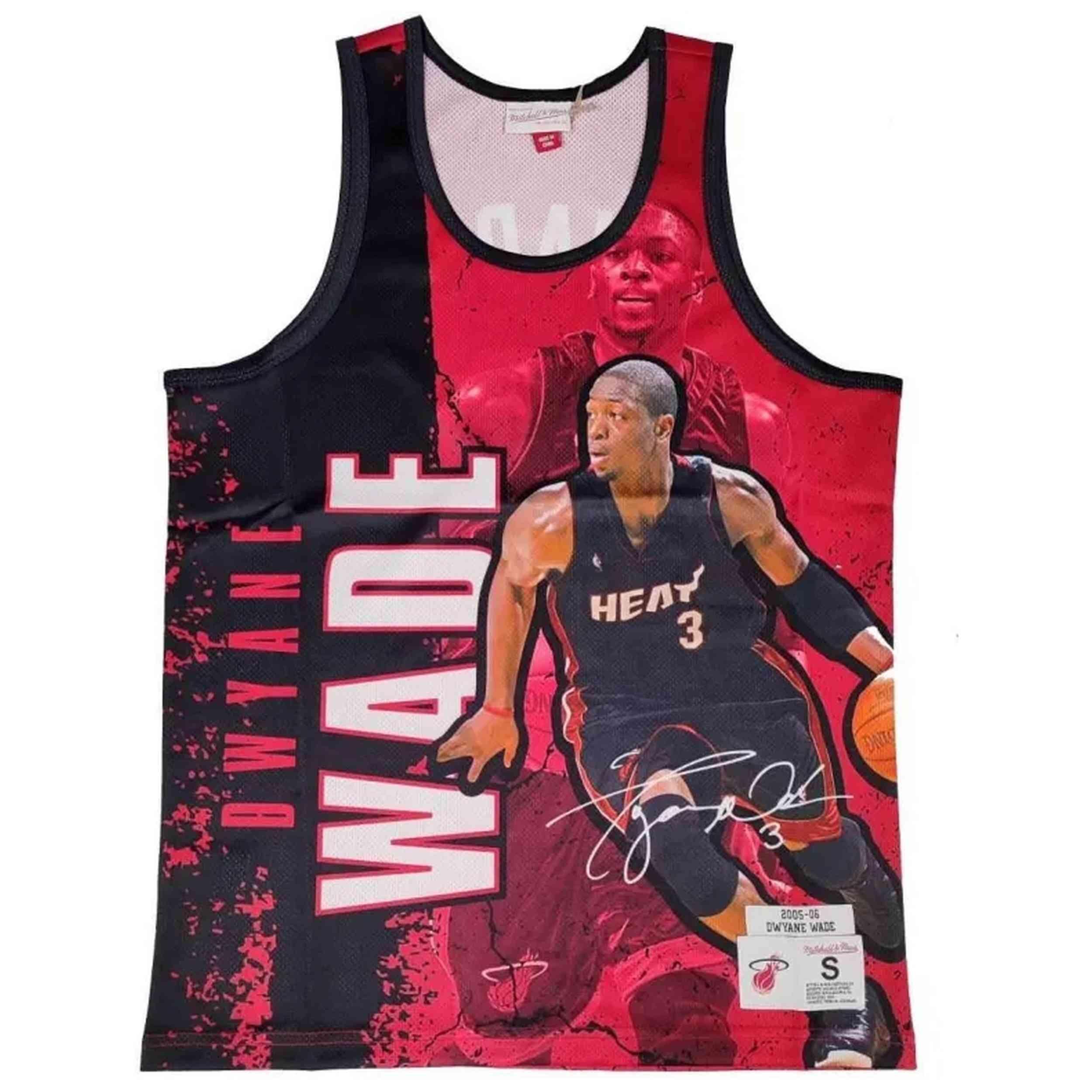 Maillot de basket Mitchell & ness modèle TNMK5010-MHEYYDWABLCK pour homme 1/2