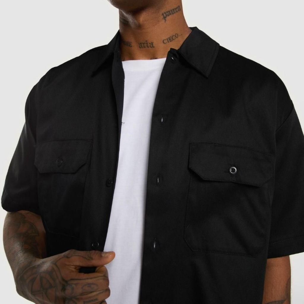 WORK SHIRT SS REC BLAC 4/5