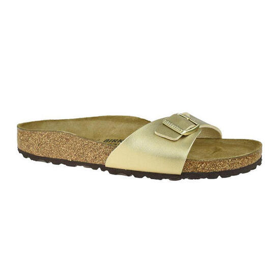 Madrid Sliders PelleDonna Birkenstock Dorato