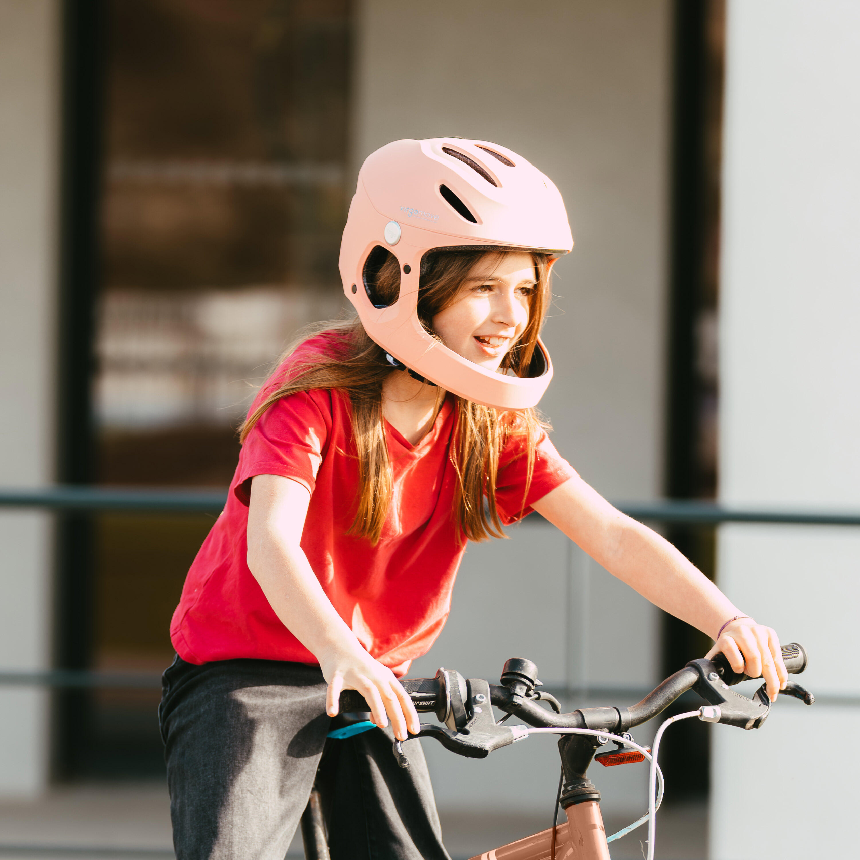 Virgo Kid Pink - Full-face helmet for children 5/7