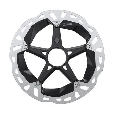 Remschijf met borgring externe spline shimano rt-em910 center lock ice technolig