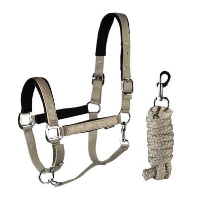 Horka halsterset brilliance - zwart (pony)