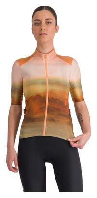 Maillot Manches Courtes Femme Sportful Flow Supergiara Beige