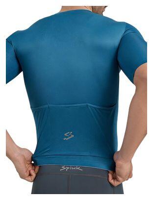 Maillot de manga corta Spiuk Anatomic azul para hombre 3/4