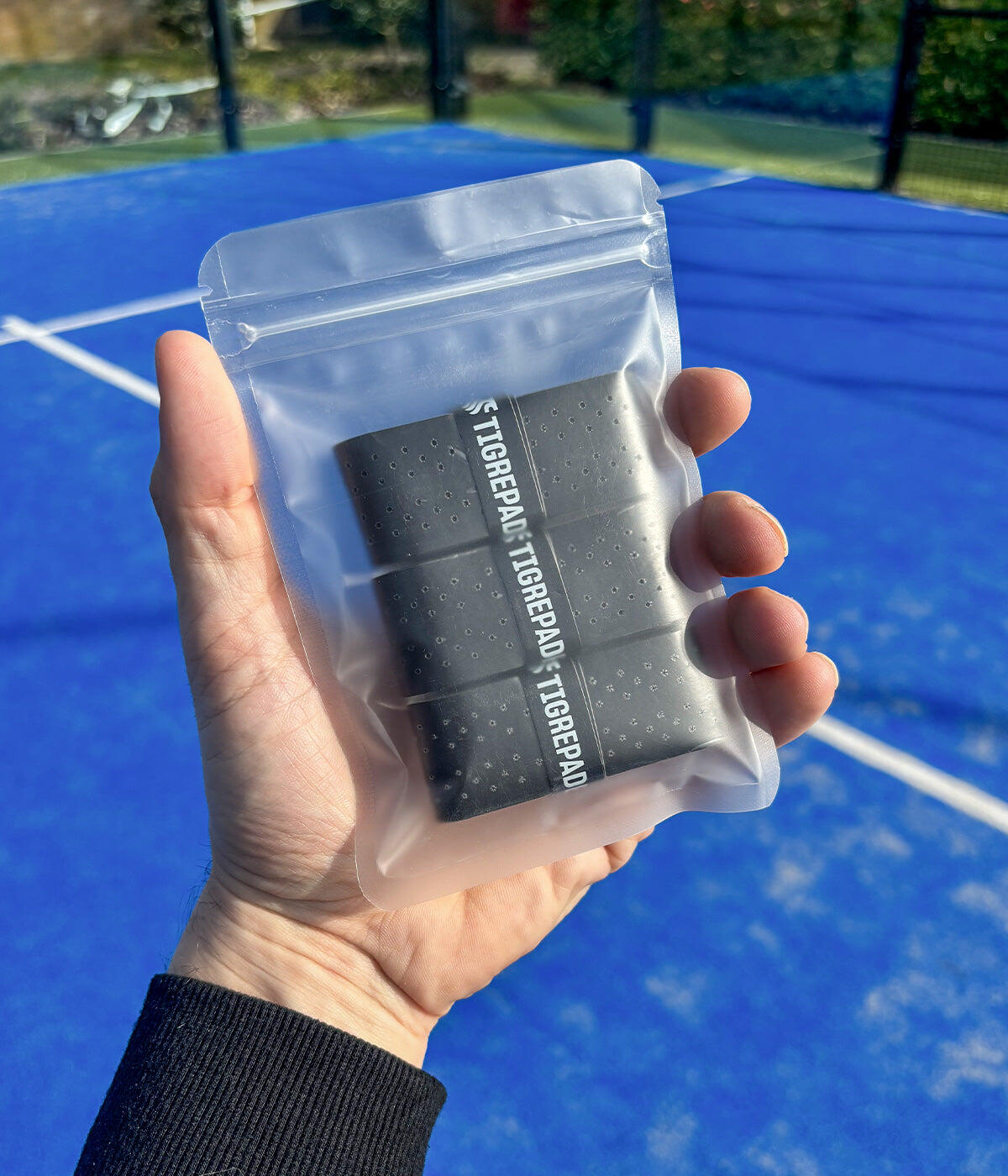Ultra comfort padel overgrip zwart (3 pack) 4/5