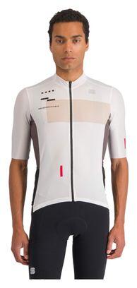 Maillot Manches Courtes Sportful Breakout Supergiara Blanc